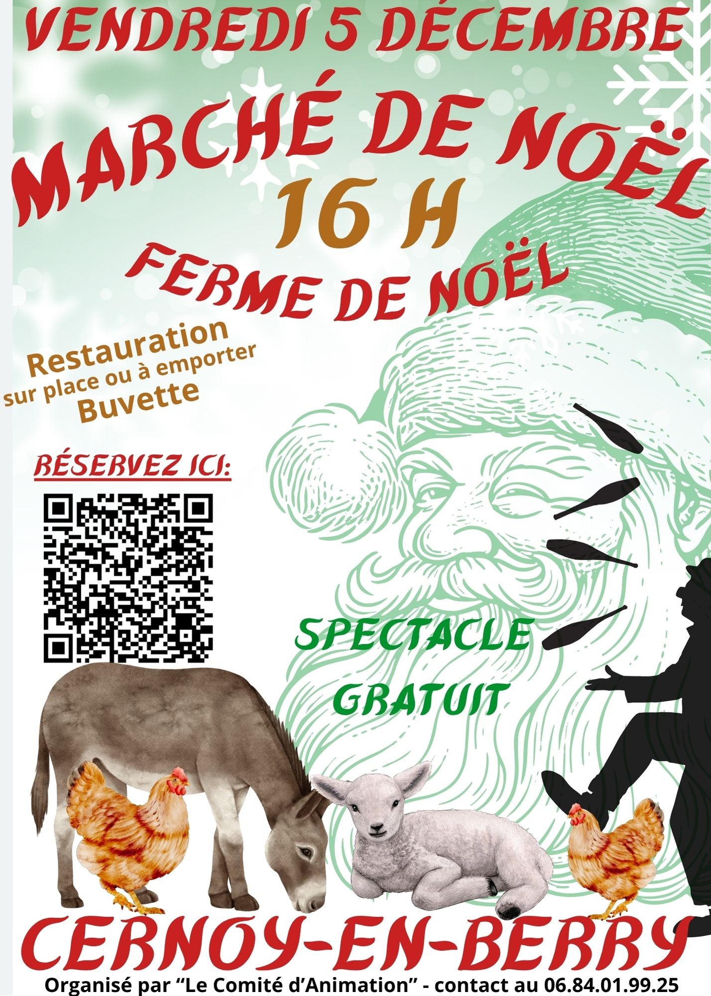 affiche Marché de Noël à  Cernoy-en-Berry