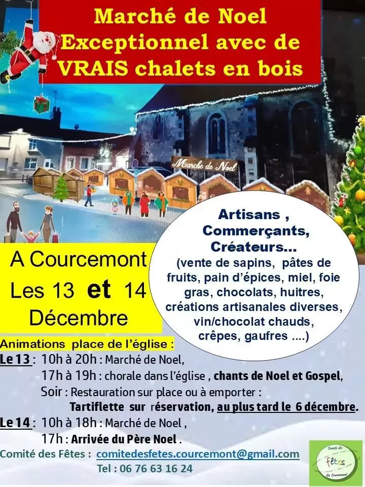 affiche Marché de Noel à  Courcemont