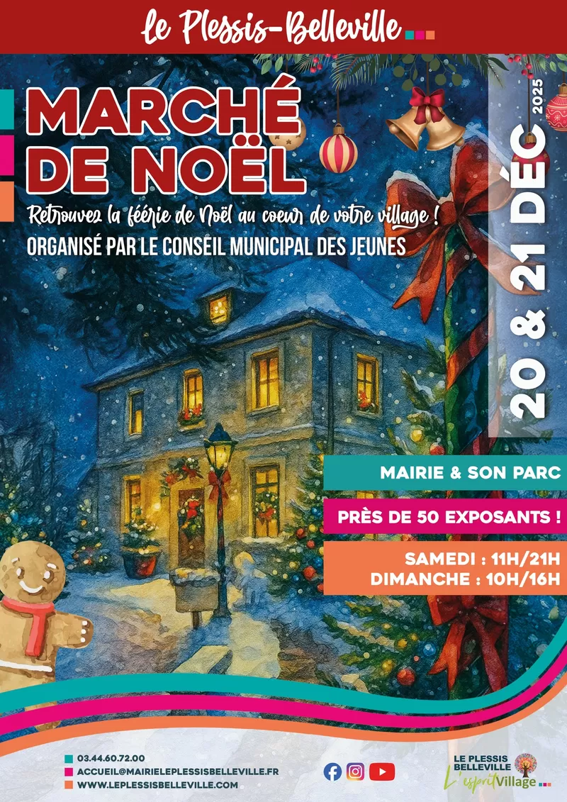 affiche Marché de Noël à Le Plessis-Belleville