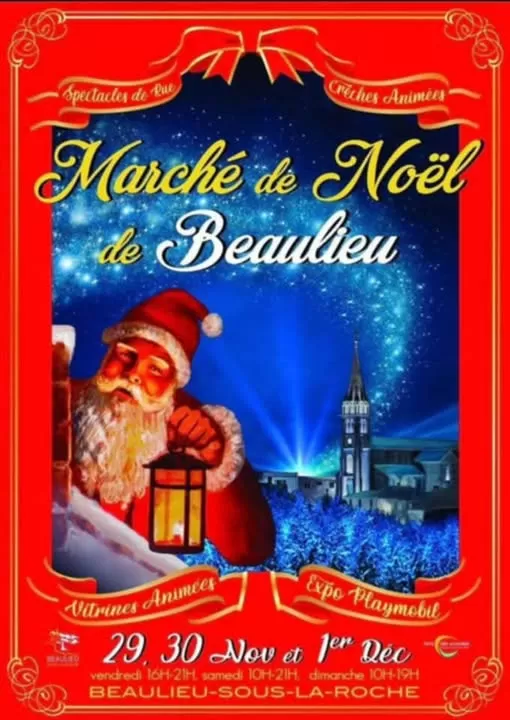 affiche Marché de Noël à  Beaulieu-sous-la-Roche