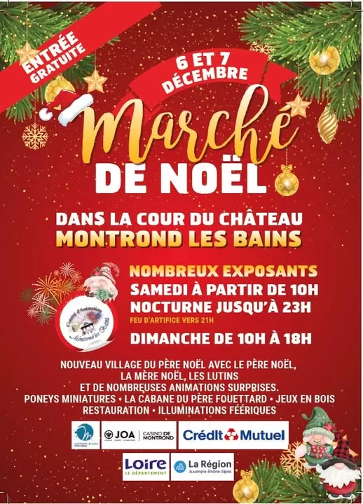 affiche Marché de Noël à Montrond-les-Bains