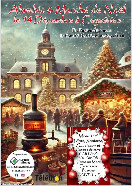 affiche Marché de Noël à  Ceyzérieu