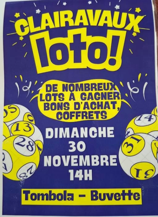 affiche Loto à Clairavaux