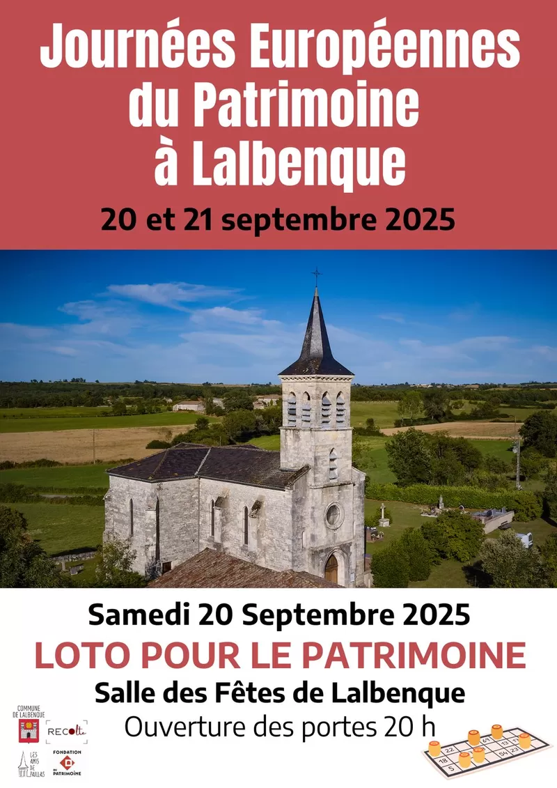 affiche Loto pour le patrimoine à Lalbenque à  Lalbenque