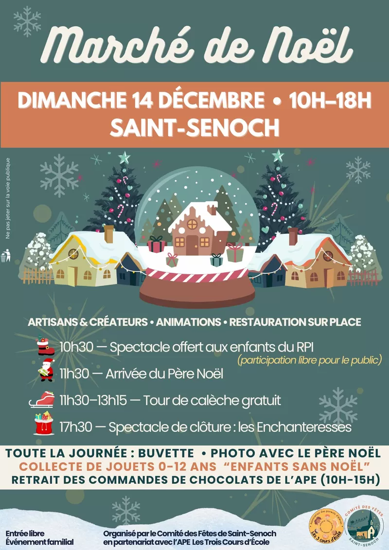 affiche Marché de Noël à Saint-Senoch
