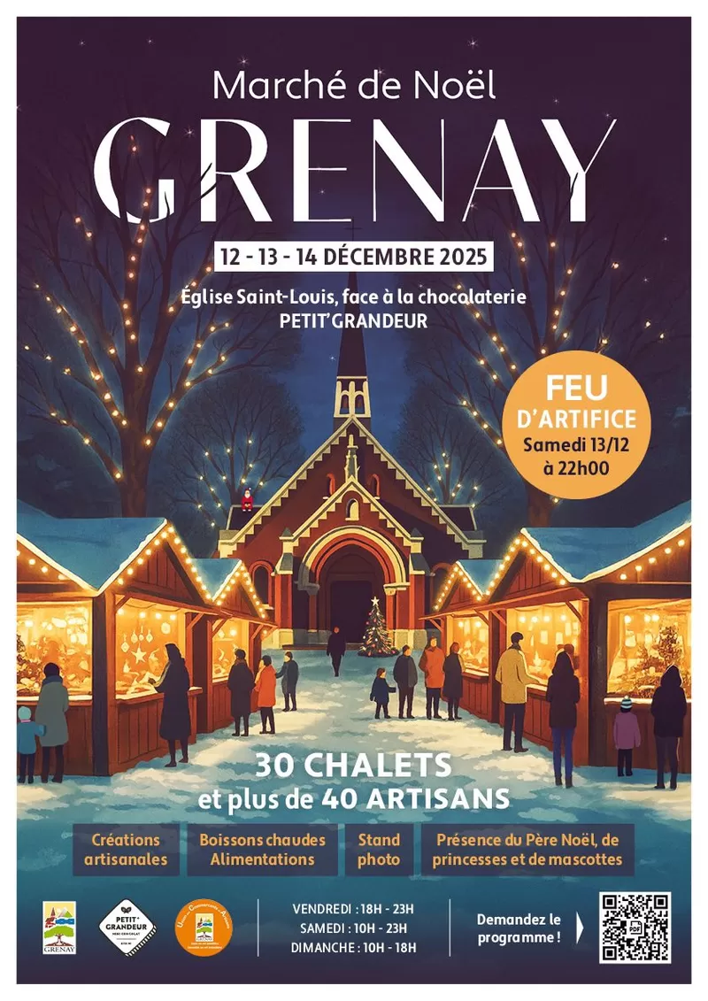 affiche Marché de Noël à  Grenay
