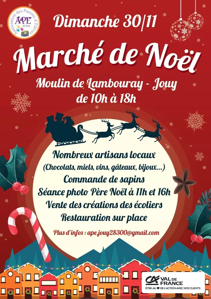 affiche Marché de Noël à Jouy