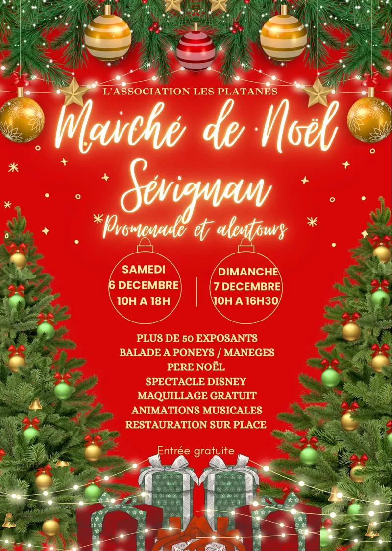 affiche Marché de Noël à  Sérignan