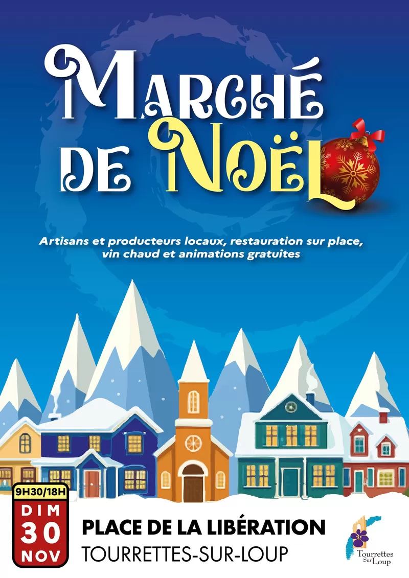 affiche Marché de Noël à  Tourrettes-sur-Loup