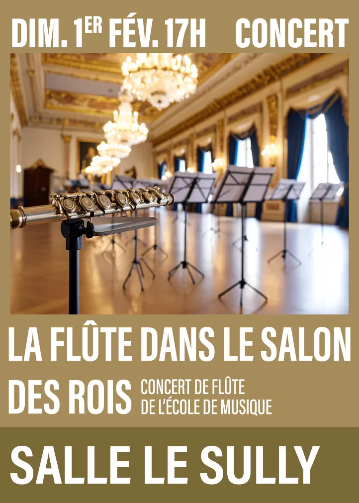 affiche Concert – La flûte dans le salon des rois à  Coutras