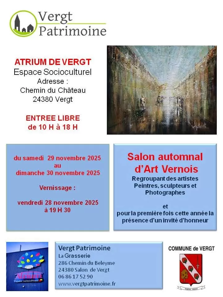 affiche Salon automnal d'Art Vernois à  Vergt