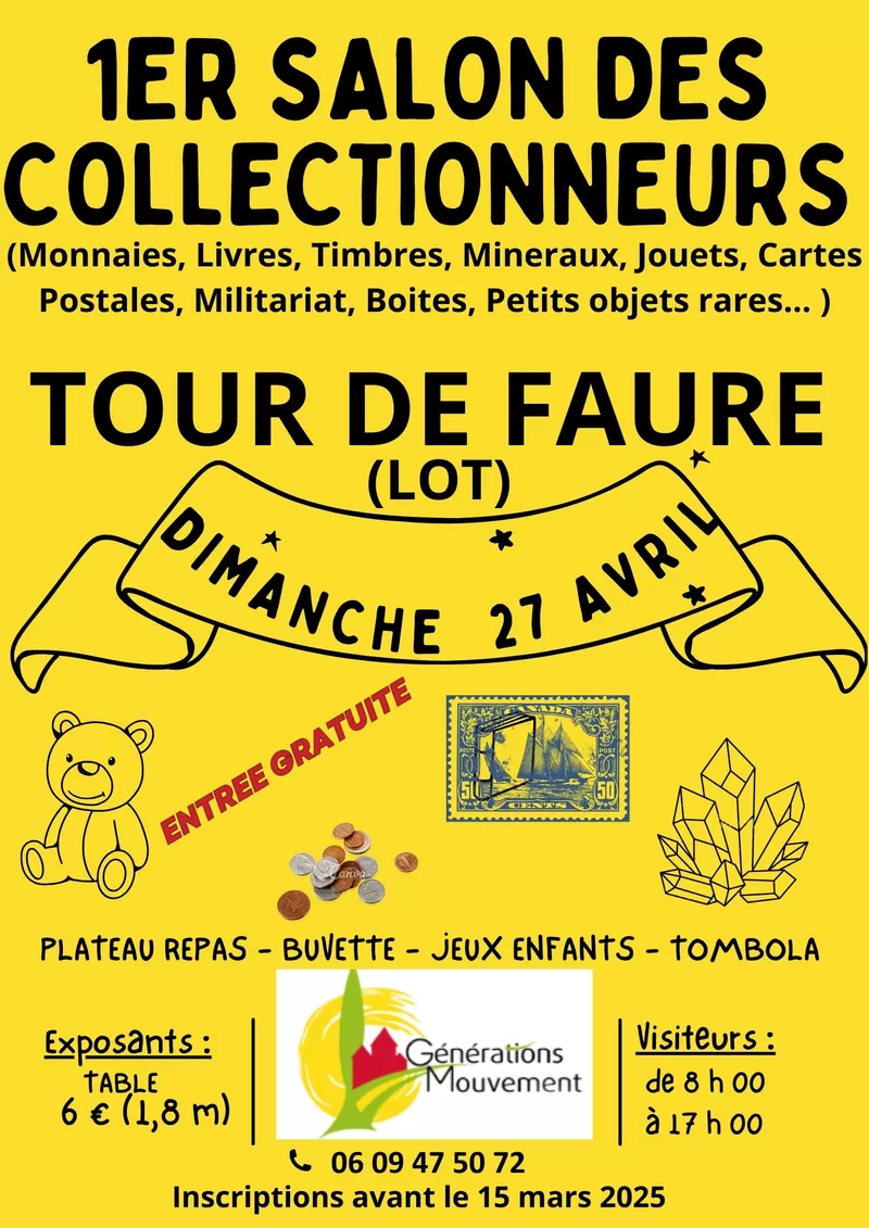 affiche Salon des collectionneurs à  Tour-de-Faure