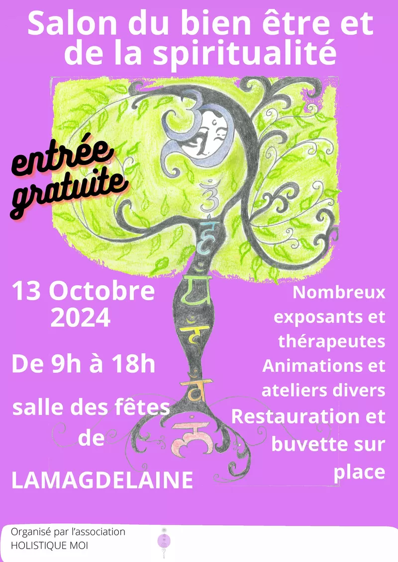 affiche Salon du bien-être de la spiritualité à  Lamagdelaine