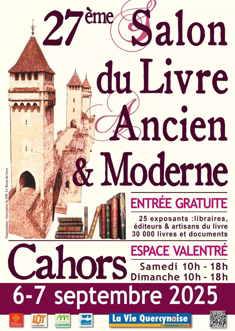 affiche Salon du livre ancien et moderne de Cahors à  Cahors