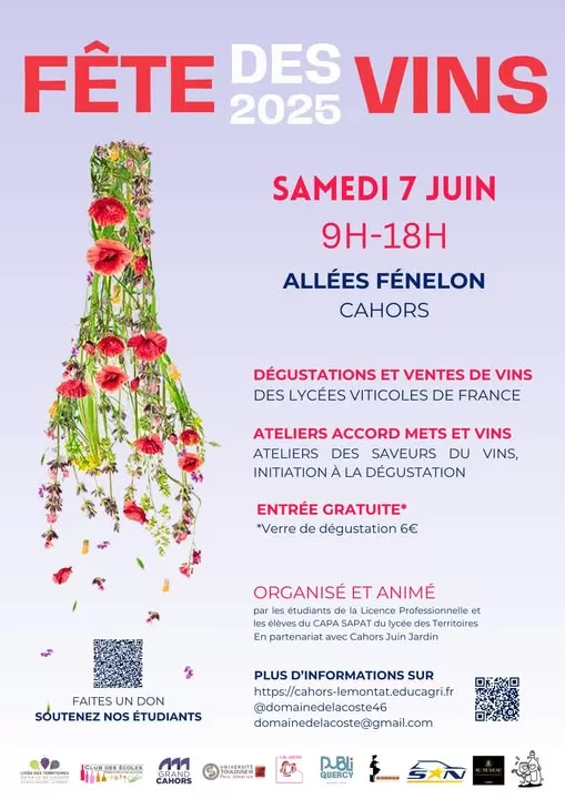 affiche 21ème salon des vins à Cahors