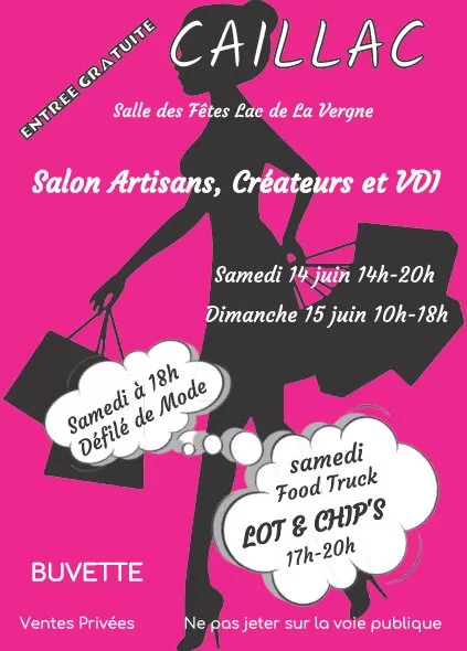 affiche Salon de l'artisanat et vendeurs à domicile à  Caillac