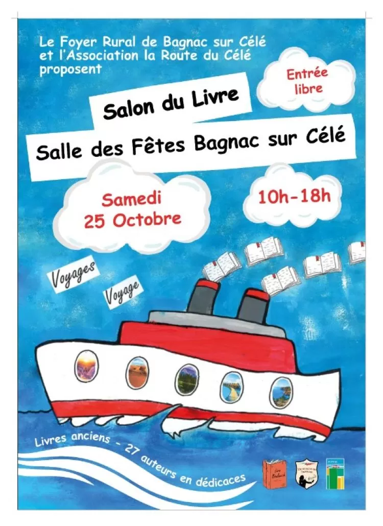 affiche Salon du Livre en vallée du Célé à Bagnac-sur-Célé à  Bagnac-sur-Célé
