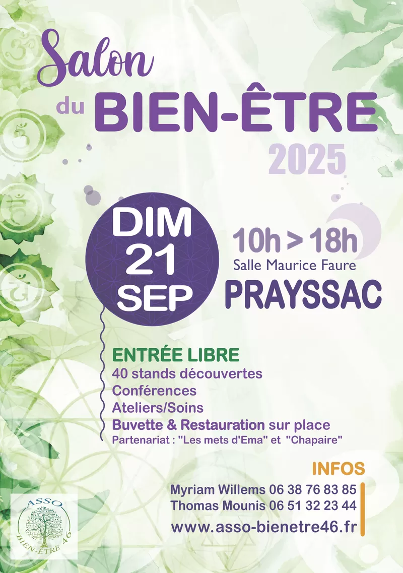 affiche Salon du bien-être à  Prayssac