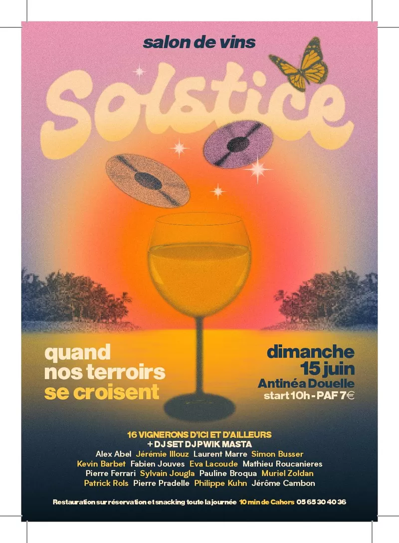 affiche Salon des vins nature à Antinéa à  Douelle