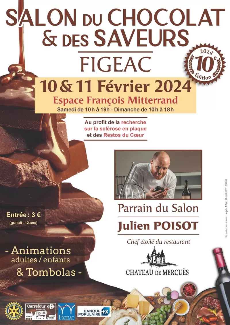 affiche Salon du chocolat et des saveurs à Figeac à Figeac