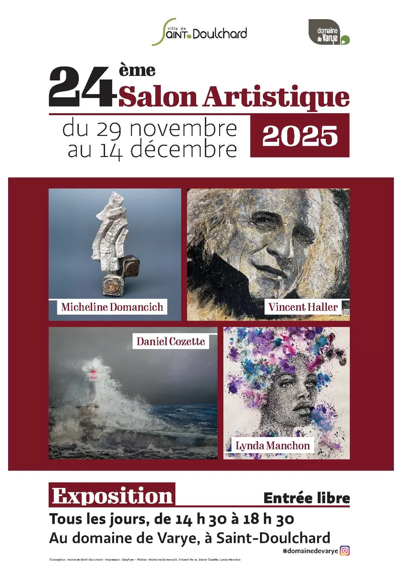 affiche 24ème salon artistique à  Saint-Doulchard