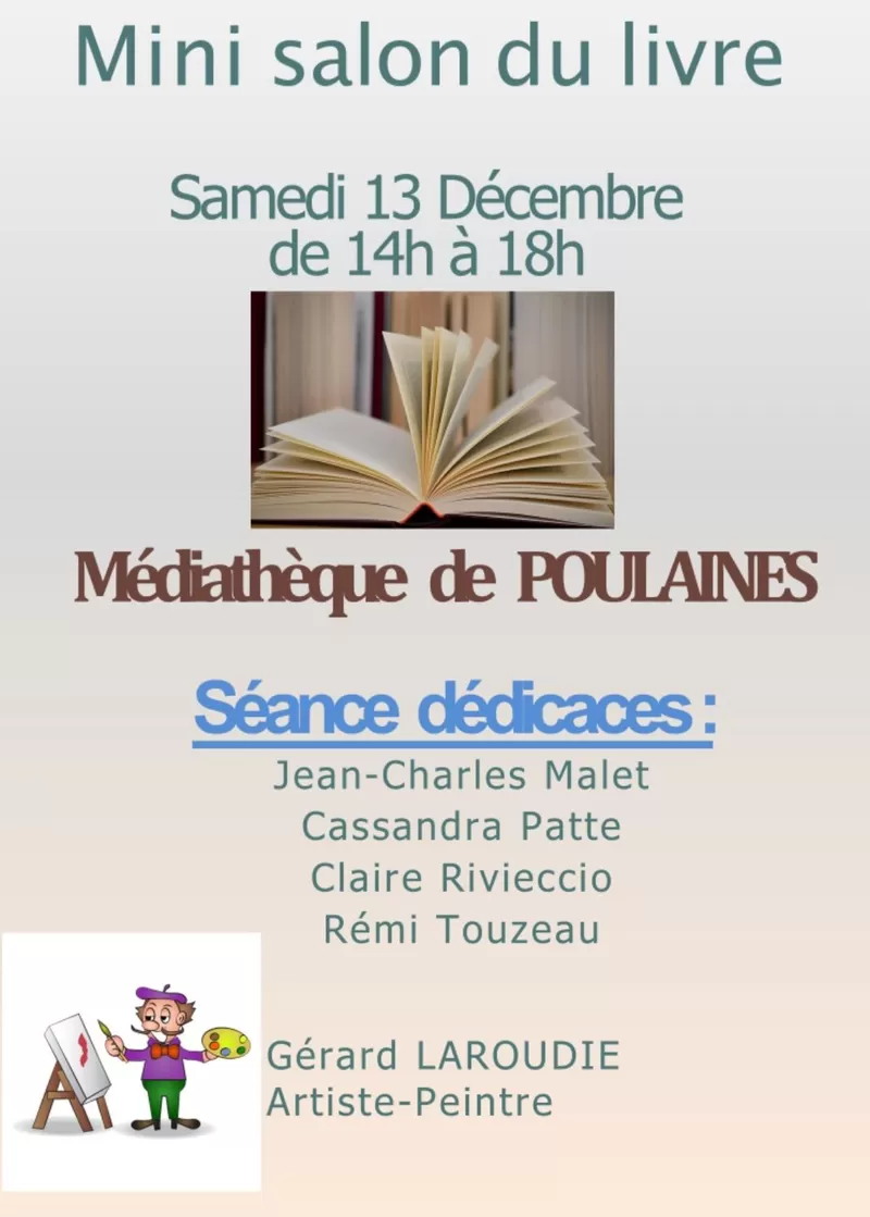 affiche Mini Salon du Livre à Poulaines