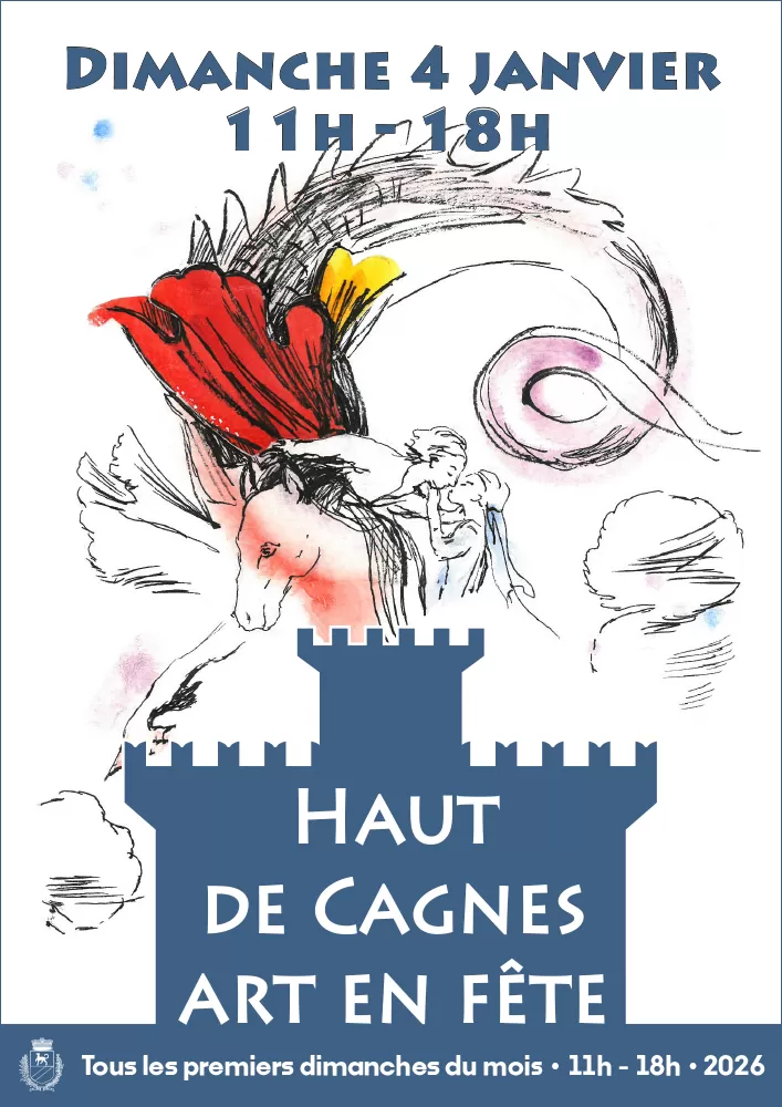 affiche Haut de Cagnes Art en Fête à  Cagnes-sur-Mer
