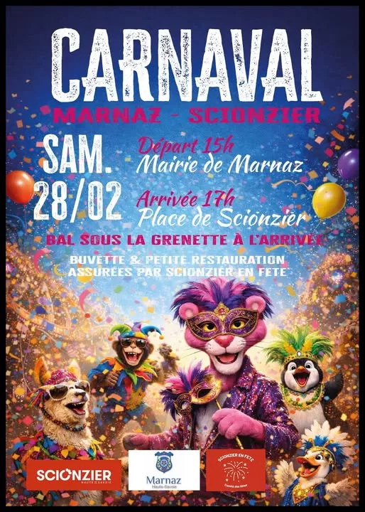 affiche Carnaval à  Scionzier