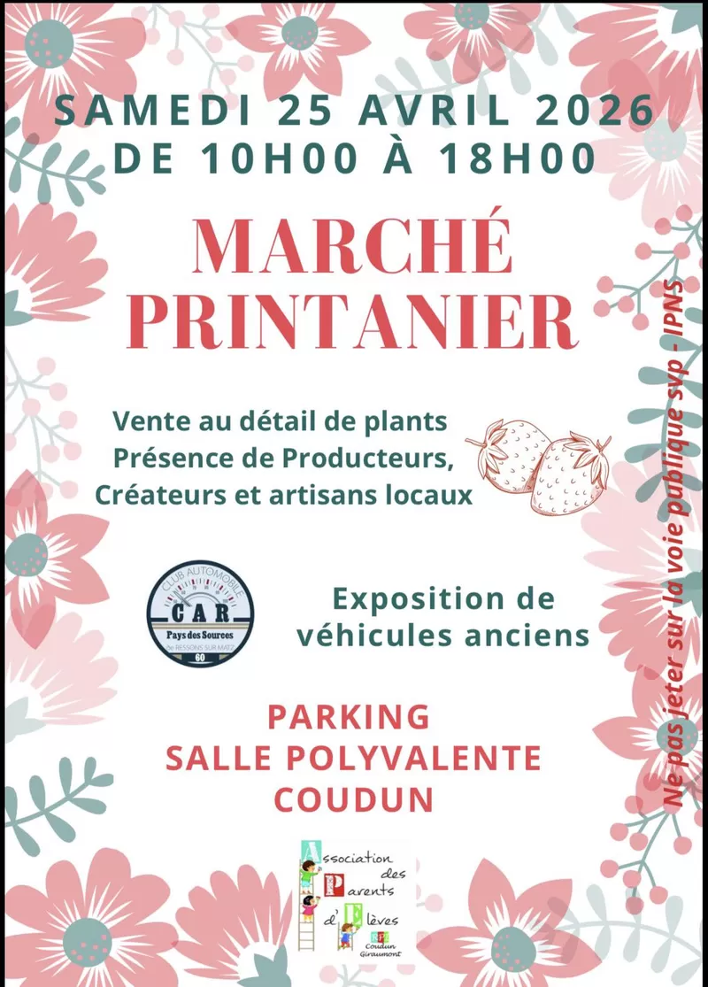 affiche Marché Printanier à  Coudun