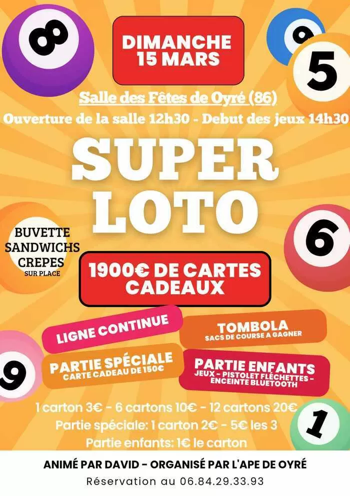 affiche SUPER LOTO à  Oyré