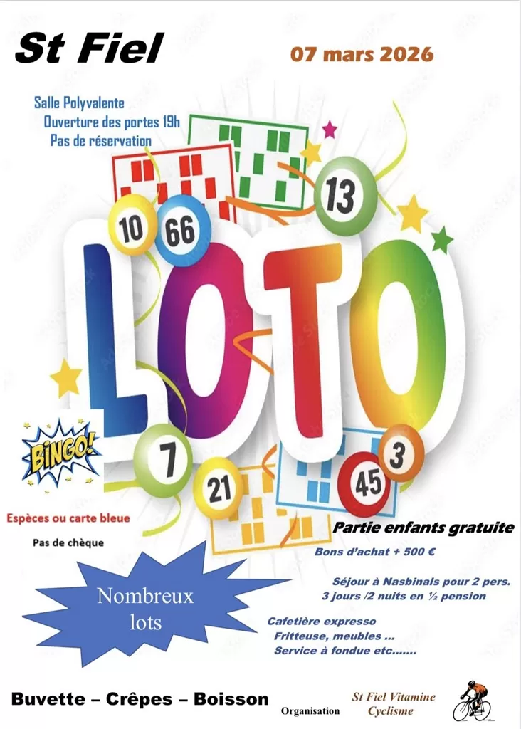 affiche Loto à  Saint-Fiel