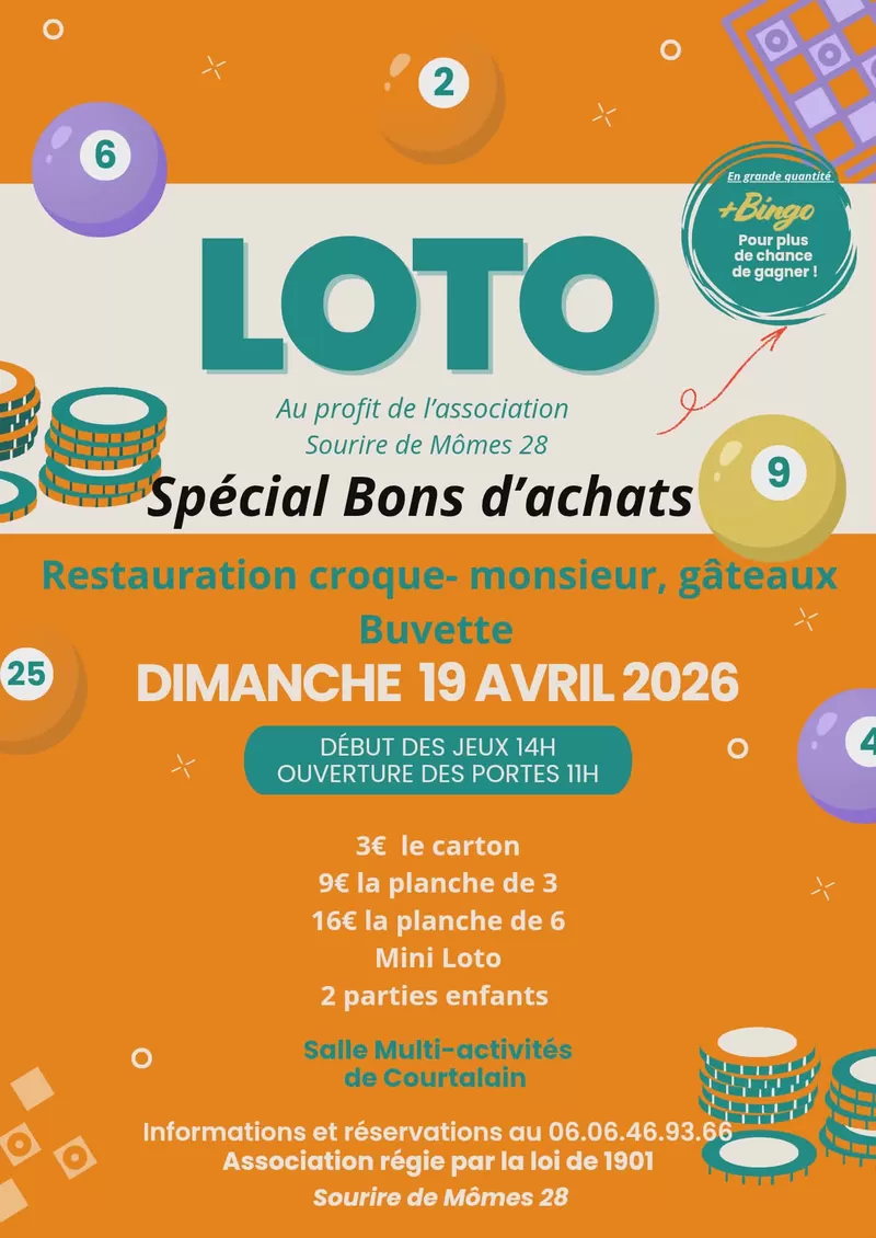 affiche Loto à  Arrou