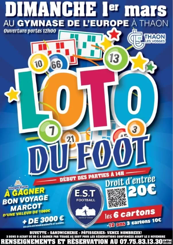 affiche Loto Es Thaon football à  Thaon-les-Vosges