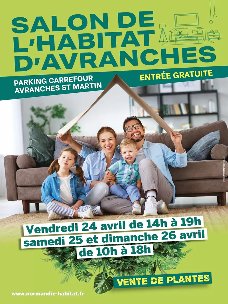 affiche Salon de l'Habitat et vente de plantes d'Avranches à Avranches