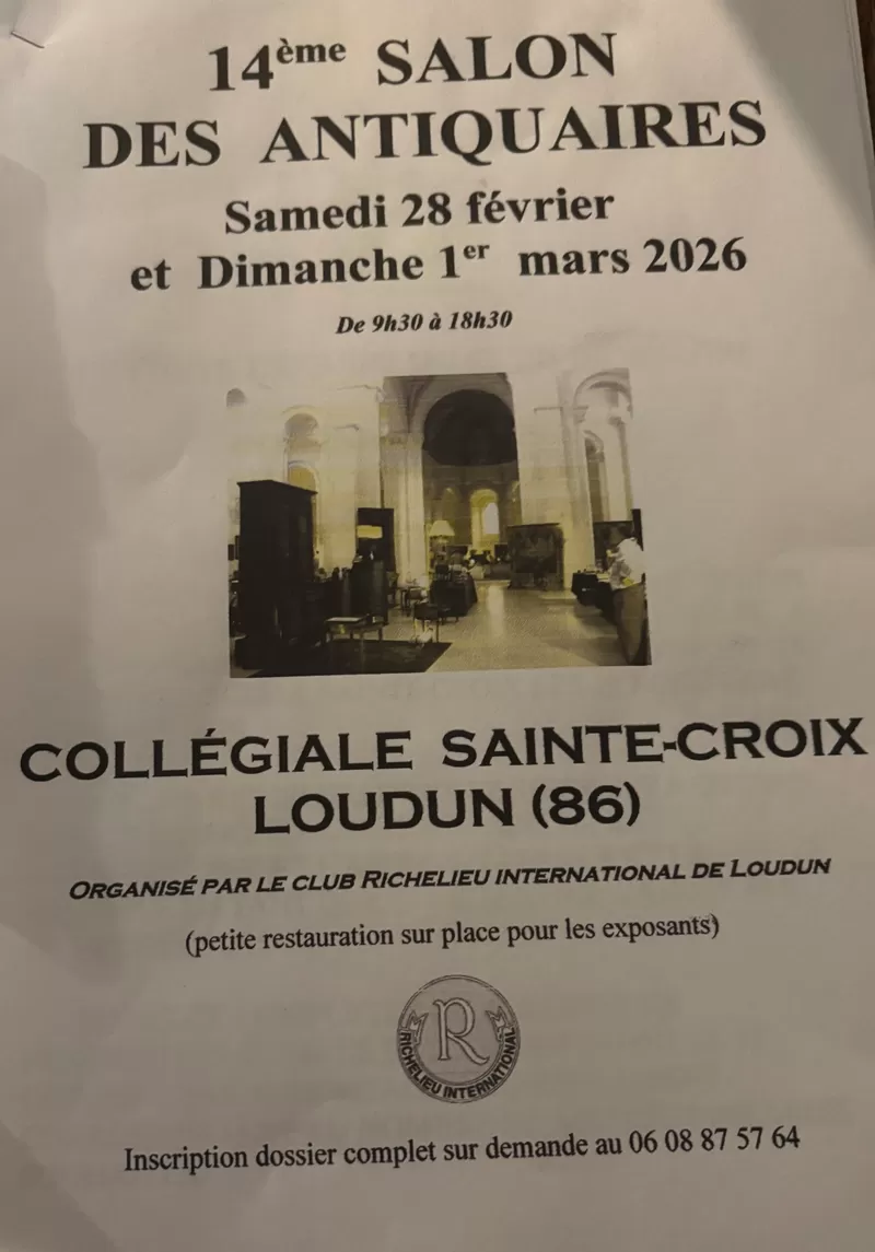 affiche Salon des Antiquaires à  Loudun