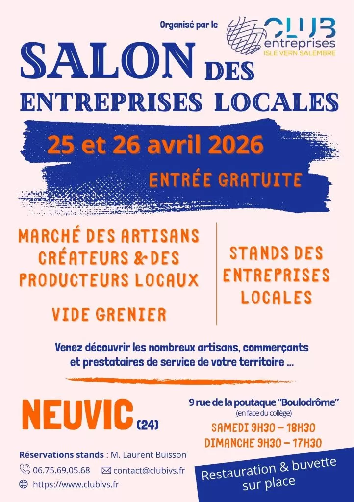 affiche 3ème Salon des entreprises à Neuvic