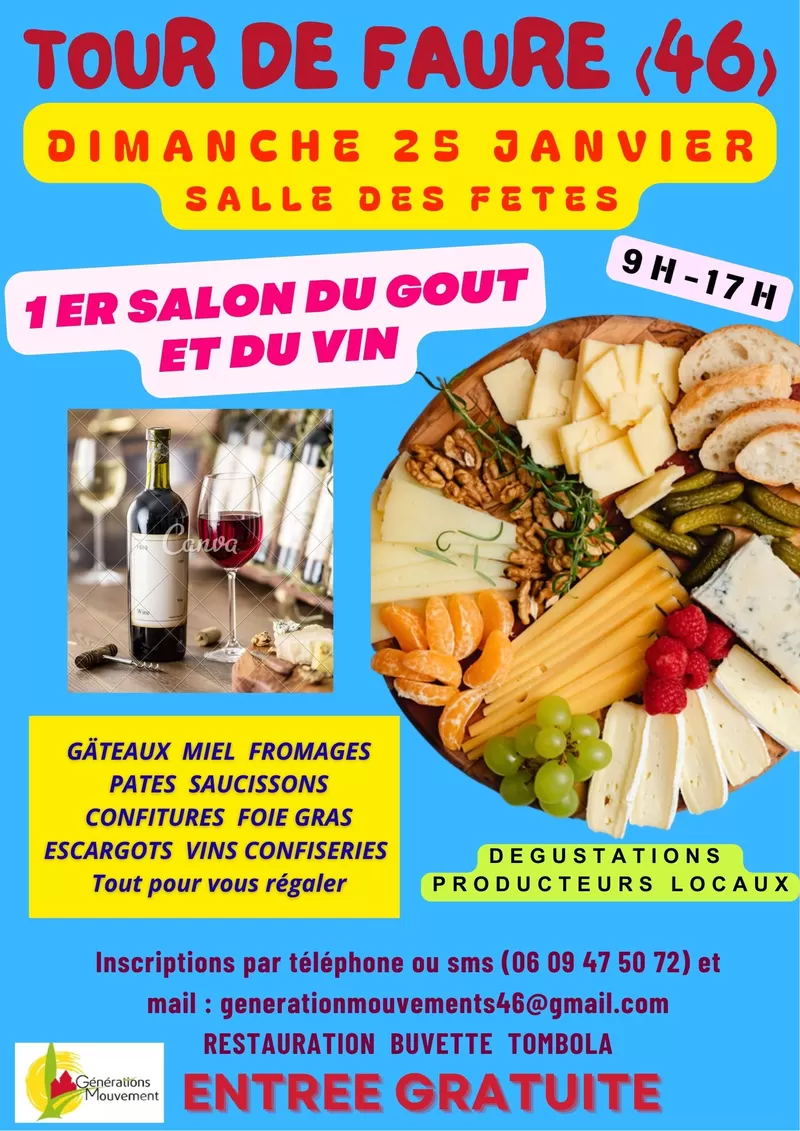 affiche Salon du Gout et du Vin à Tour-de-Faure
