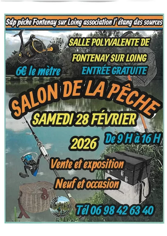 affiche Salon de la pêche à  Fontenay-sur-Loing