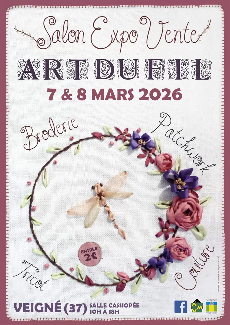 affiche Salon art du fil à  Veigné