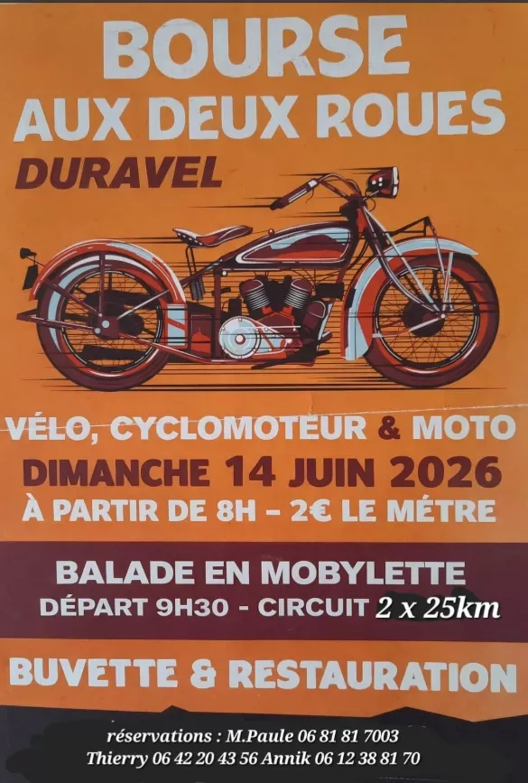 affiche Bourse aux 2 roues à Duravel à Duravel