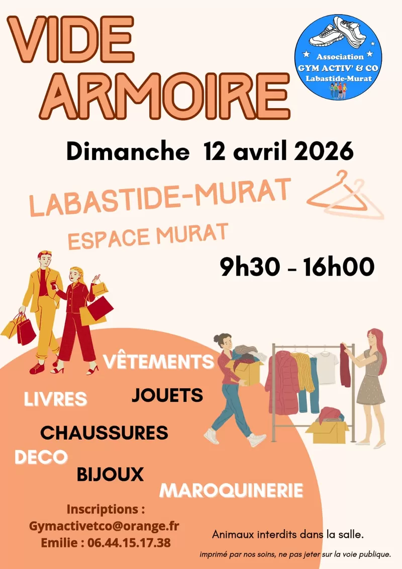 affiche Vide Armoire de Printemps à Labastide-Murat