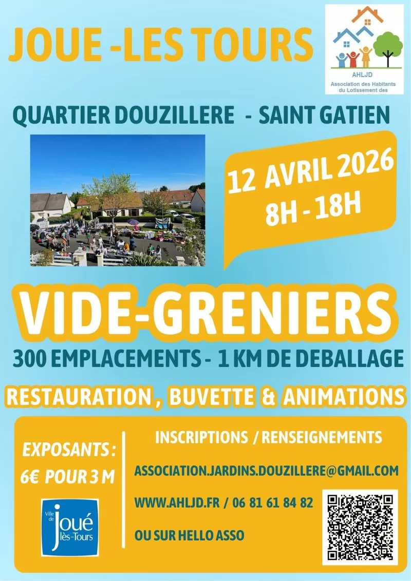 affiche Vide-Greniers à Joué-lès-Tours