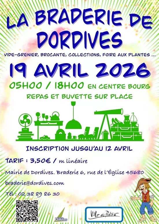 affiche La braderie à Dordives