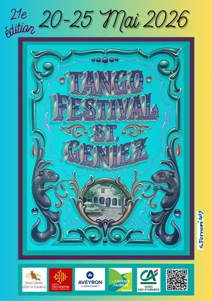affiche Festival Tango Argentin à St Geniez d'Olt : lundi 25 mai à  Saint-Geniez-d'Olt