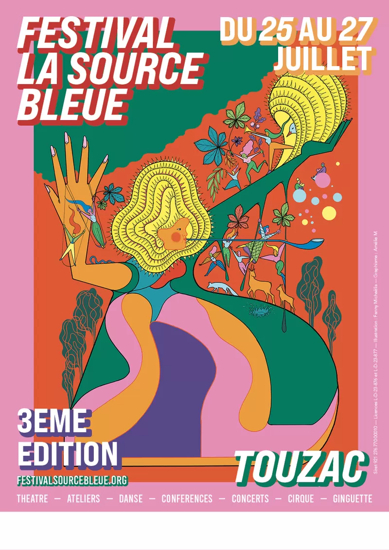 affiche Festival la Source Bleue à Touzac