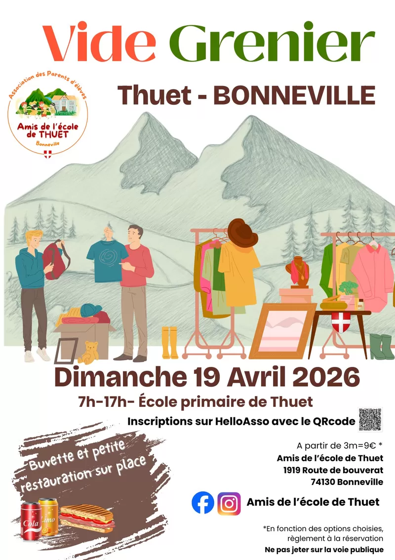 affiche Vide Grenier à  Bonneville
