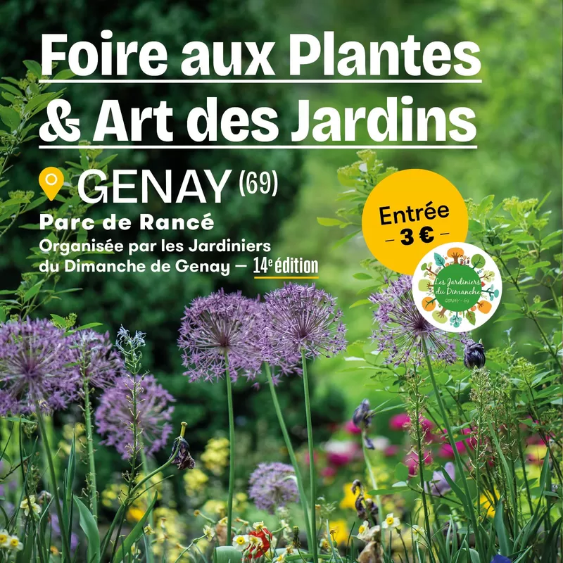 affiche Foire aux Plantes & Art des Jardins à  Genay
