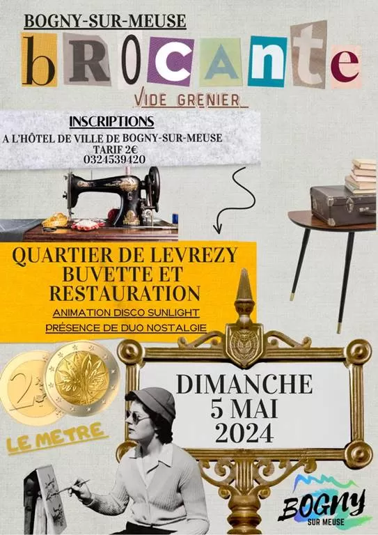 affiche Brocante P'Tits d'Aymon à  Bogny-sur-Meuse
