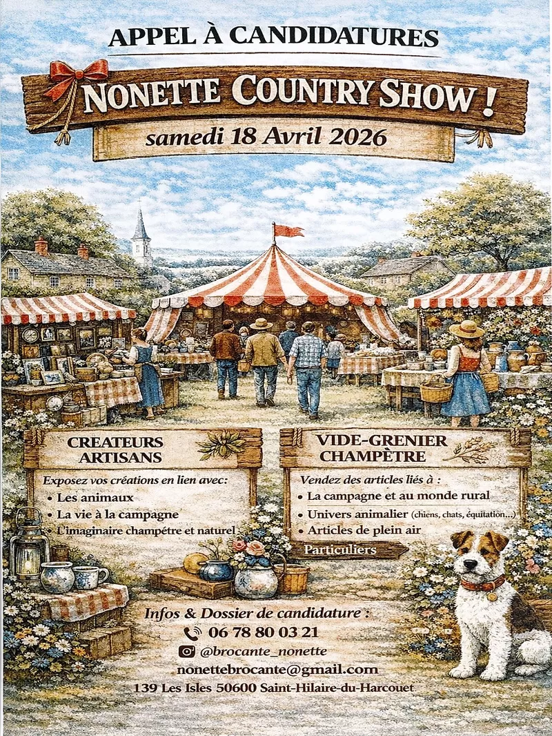 affiche Nonette Country Show à  Saint-Hilaire-du-Harcouët