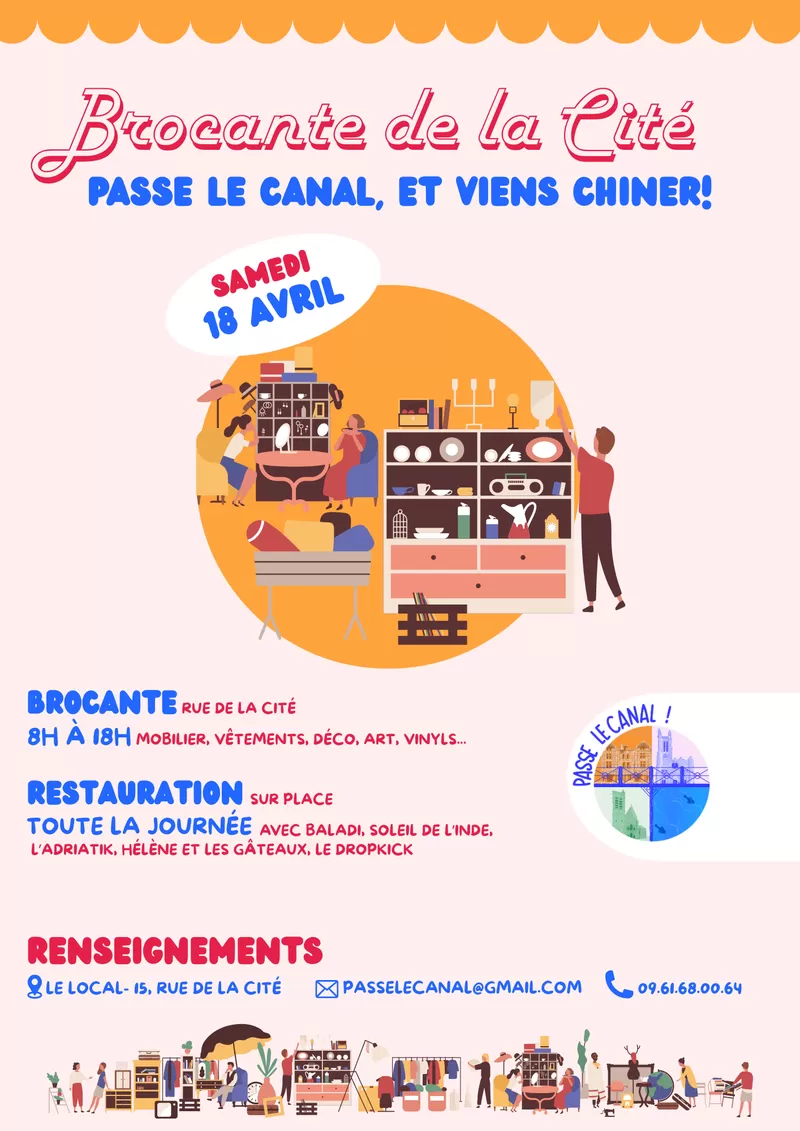 affiche Brocante de la Cité à  Troyes